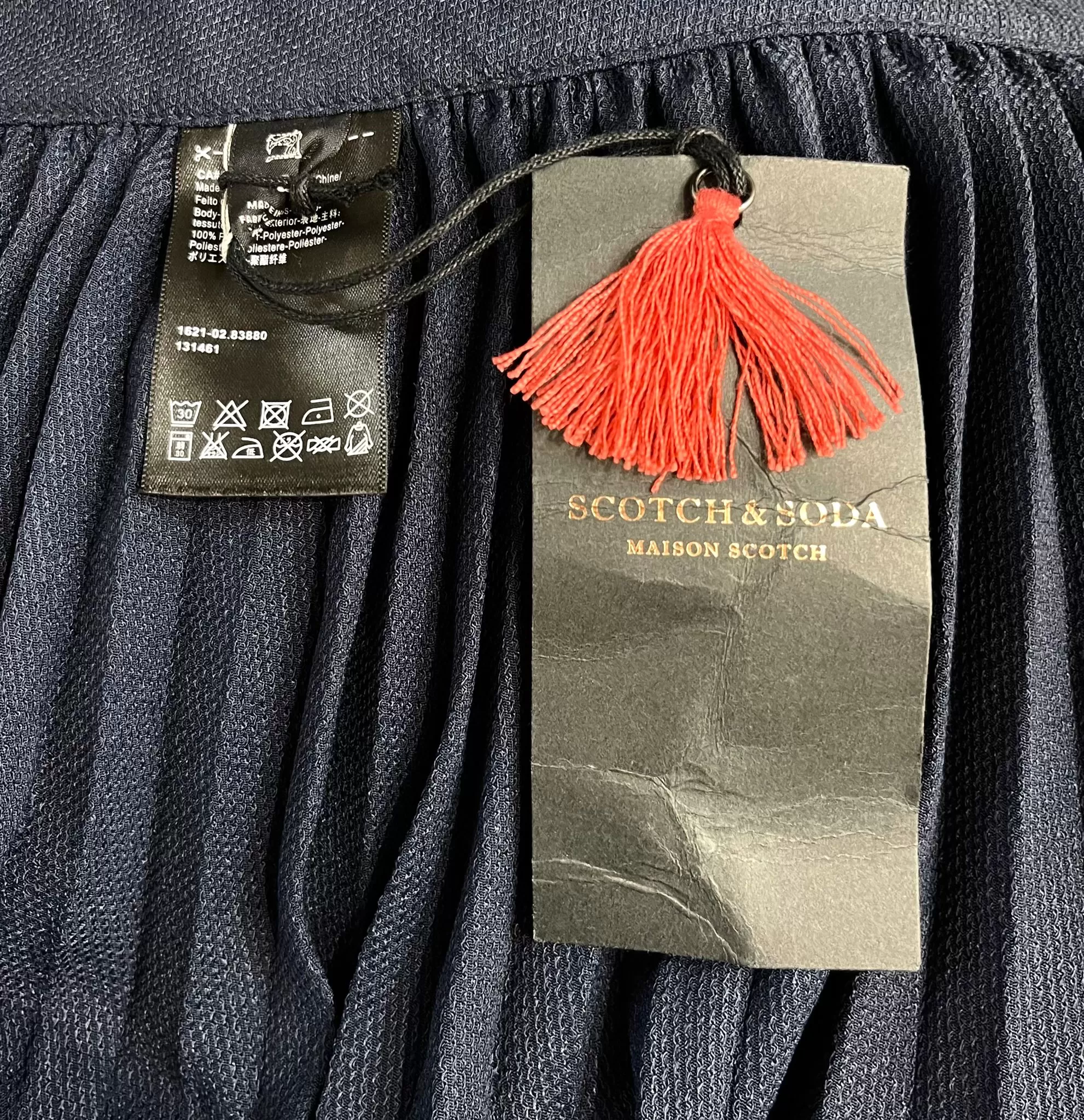 Scotch & Soda Pleated Wide Leg Trousers. Size 2