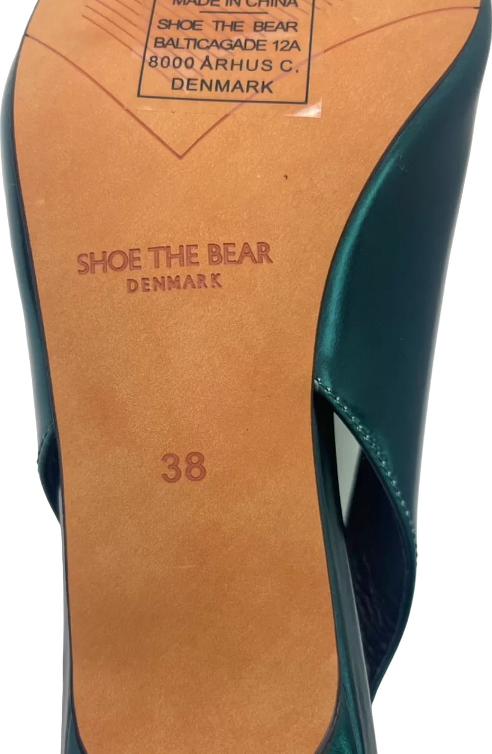 Shoe The Bear Green Maxine Slingback Heels UK 5