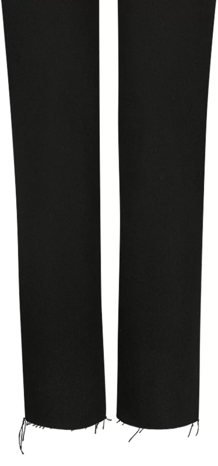 Skinny Ankle Jeans Gerafelde Zoom Zwart BlackLast™ Denim | Black Rinse