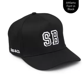 Snapback Hat - PERSONALISED (Kids-Adults) Black