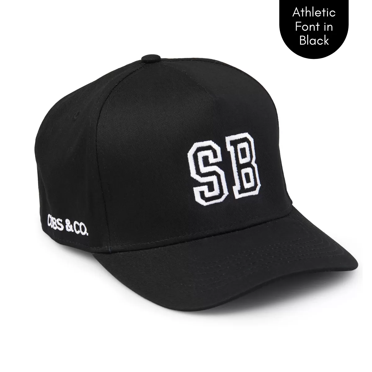 Snapback Hat - PERSONALISED (Kids-Adults) Black