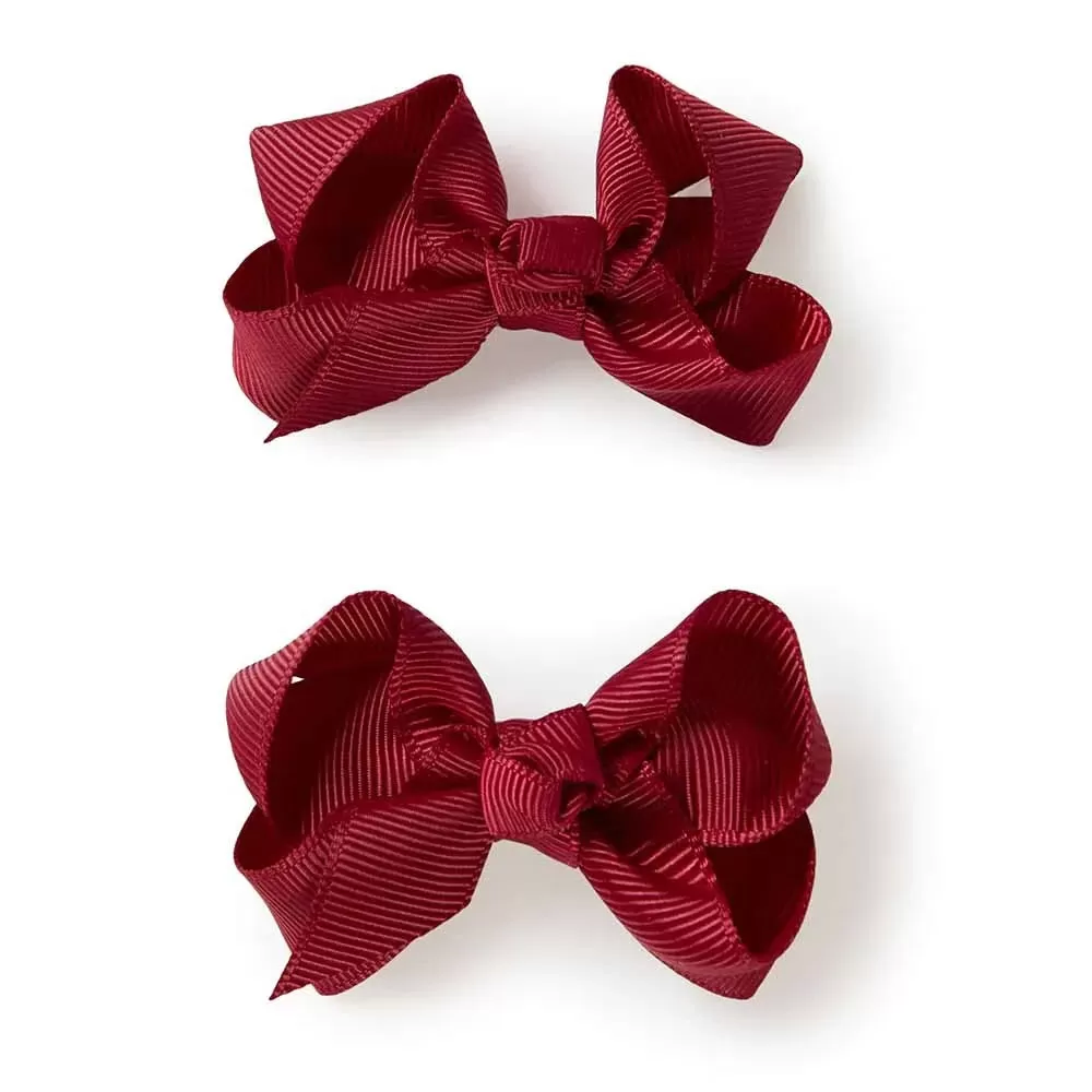 Snuggle Hunny Bow Hair Clips Pair ASSTD