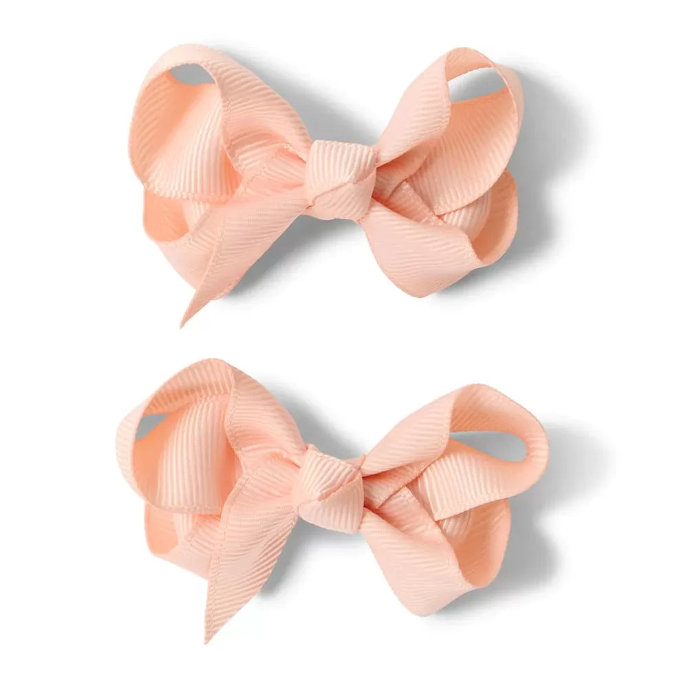 Snuggle Hunny Bow Hair Clips Pair ASSTD