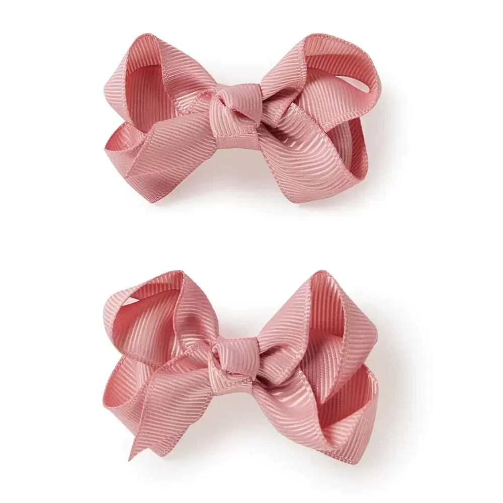 Snuggle Hunny Bow Hair Clips Pair ASSTD