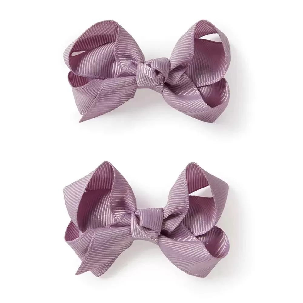 Snuggle Hunny Bow Hair Clips Pair ASSTD