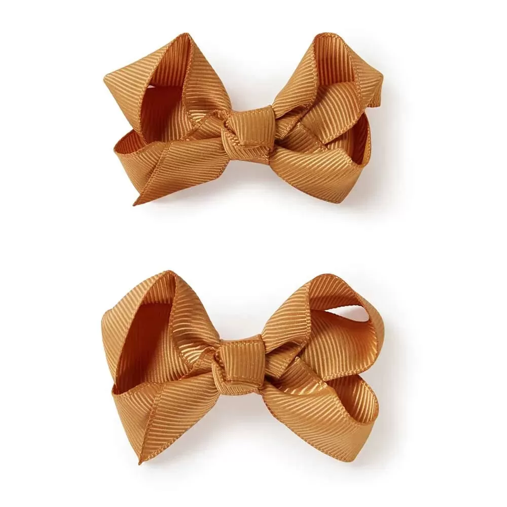 Snuggle Hunny Bow Hair Clips Pair ASSTD