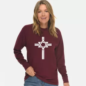 Star Of David Cross Unisex Long Sleeve T Shirt