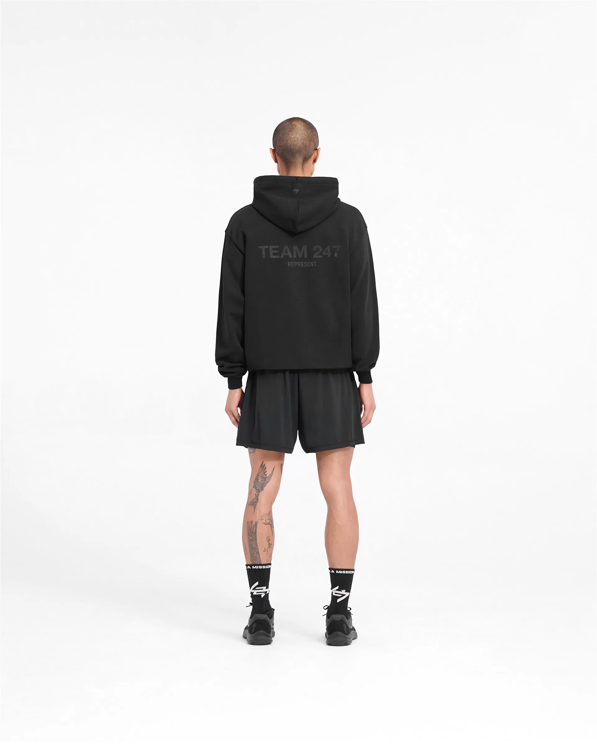 Team 247 Oversized Hoodie - Matte Black