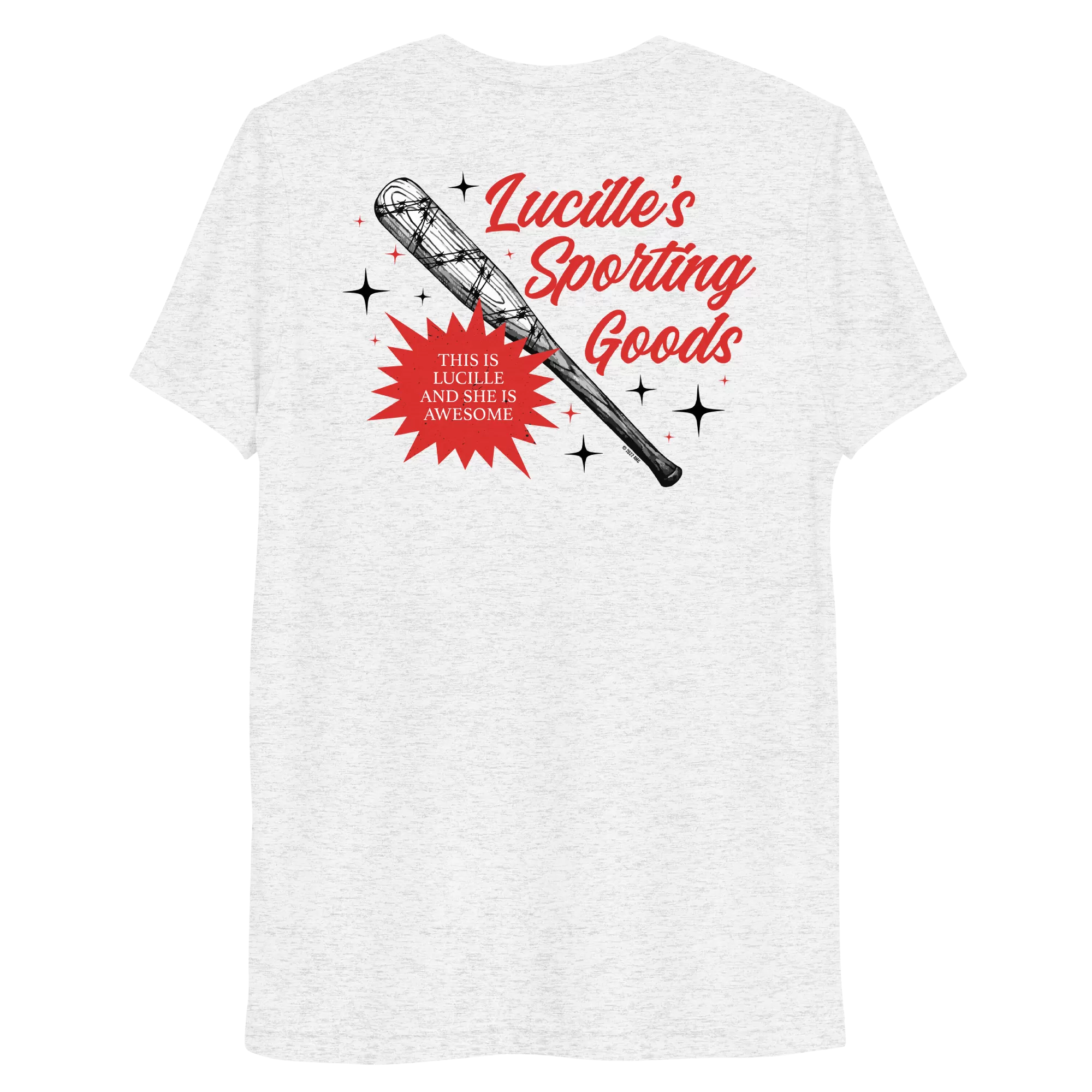 The Walking Dead Lucille's Sporting Goods Adult Tri-Blend T-Shirt