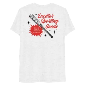 The Walking Dead Lucille's Sporting Goods Adult Tri-Blend T-Shirt