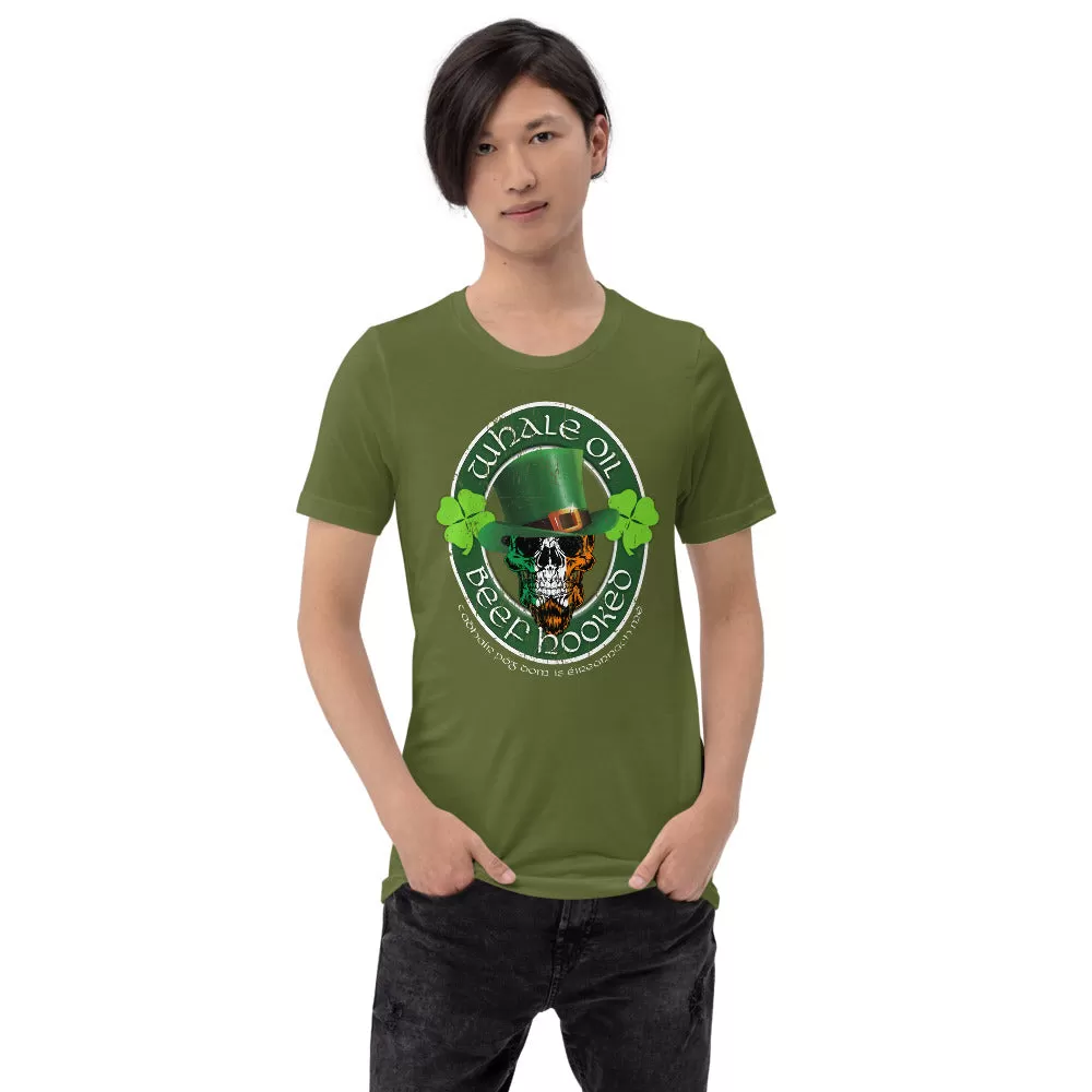 Whale Oil Beef Hooked St Patrick's Day Limited Edition Short-Sleeve Unisex T-Shirt