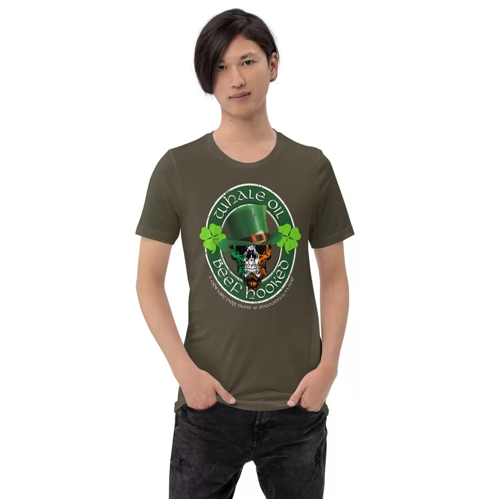 Whale Oil Beef Hooked St Patrick's Day Limited Edition Short-Sleeve Unisex T-Shirt